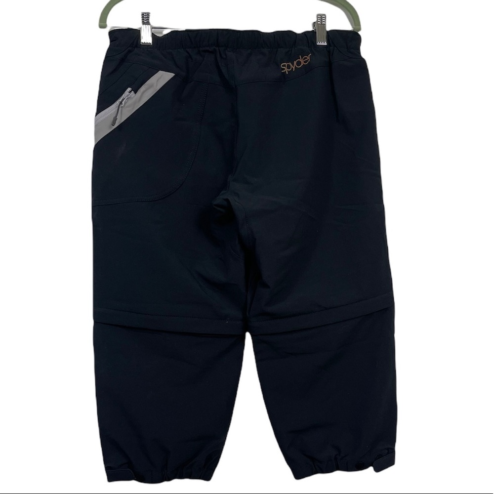 Spyder Women's Black Convertible Active Pants Size Large Polyester Blend